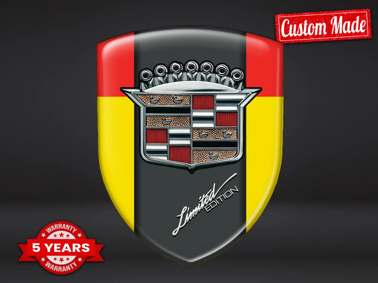 Cadillac Wasserfestes Etikett Stilvoll Anpassbar Design